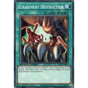 Yu-Gi-Oh TCG SGX3-FRB13 C Écrasement Destructeur Speed Duel GX : Les Duellistes des Ombres