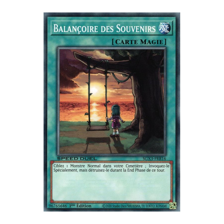 Yu-Gi-Oh TCG SGX3-FRB16 C Balançoire des Souvenirs Speed Duel GX : Les Duellistes des Ombres