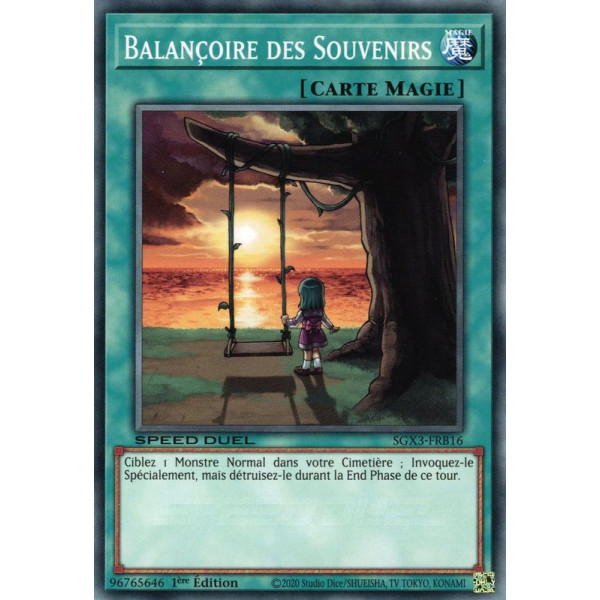 Yu-Gi-Oh TCG SGX3-FRB16 C Balançoire des Souvenirs Speed Duel GX : Les Duellistes des Ombres