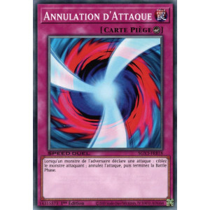 Yu-Gi-Oh TCG SGX3-FRB18 C Annulation d'Attaque Speed Duel GX : Les Duellistes des Ombres