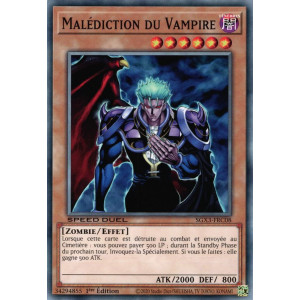 Yu-Gi-Oh TCG SGX3-FRC08 C Malédiction du Vampire Speed Duel GX : Les Duellistes des Ombres