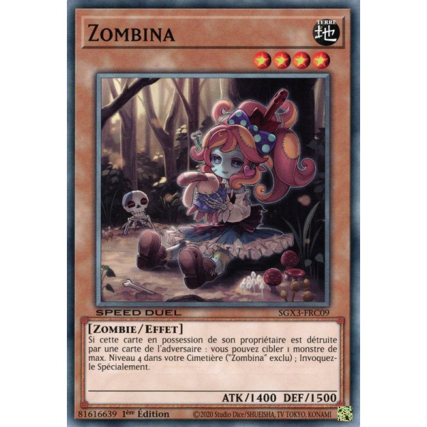 Yu-Gi-Oh TCG SGX3-FRC09 C Zombina Speed Duel GX : Les Duellistes des Ombres