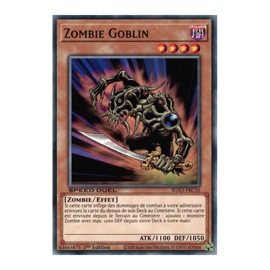Yu-Gi-Oh TCG SGX3-FRC10 C Zombie Goblin Speed Duel GX : Les Duellistes des Ombres