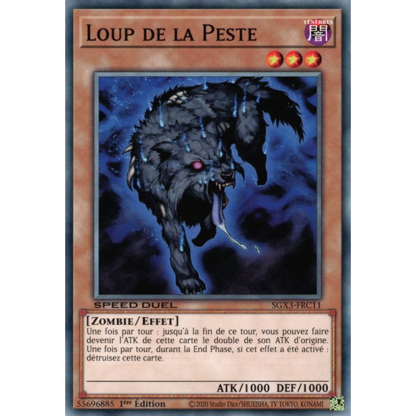 Yu-Gi-Oh TCG SGX3-FRC11 C Loup de la Peste Speed Duel GX : Les Duellistes des Ombres