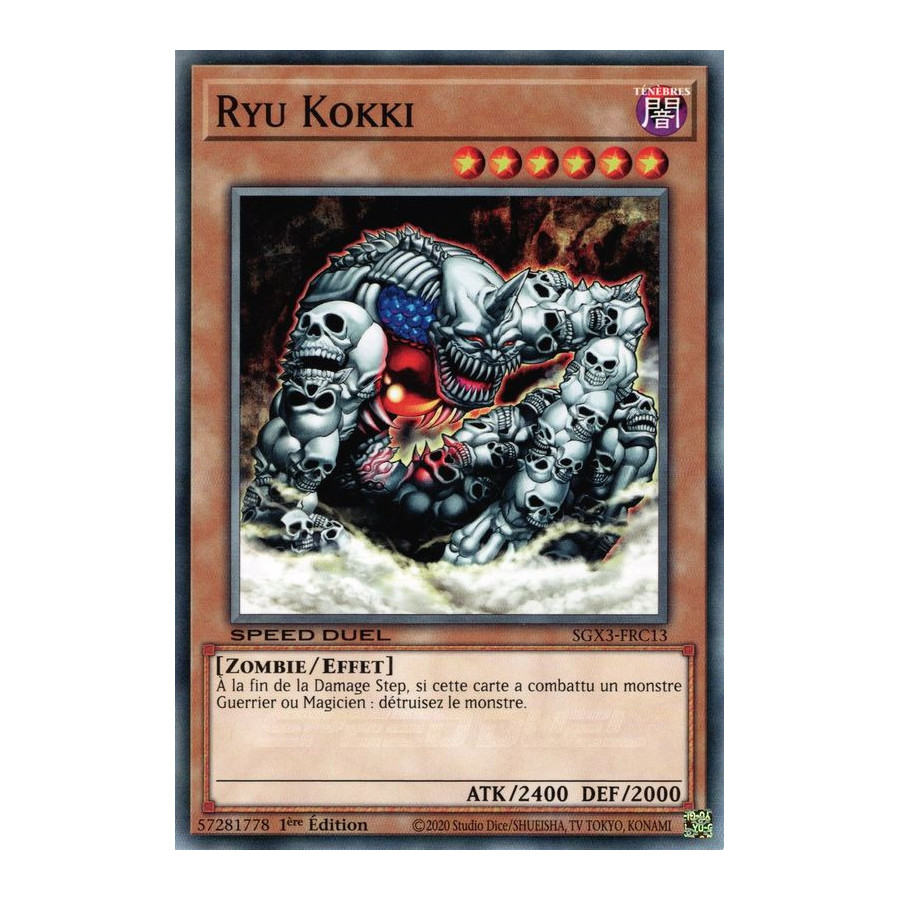 Yu-Gi-Oh TCG SGX3-FRC13 C Ryu Kokki Speed Duel GX : Les Duellistes des Ombres