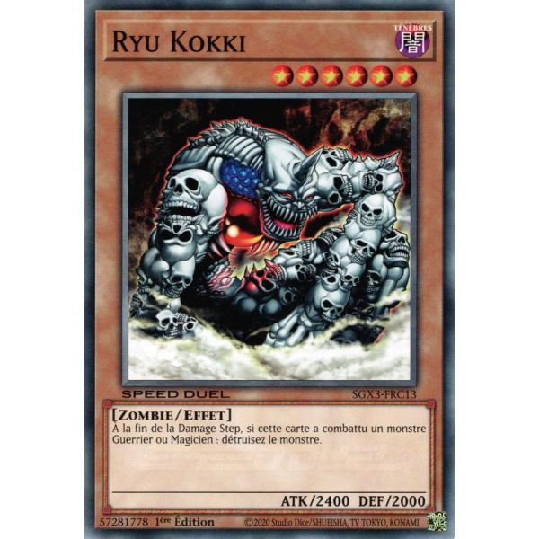 Yu-Gi-Oh TCG SGX3-FRC13 C Ryu Kokki Speed Duel GX : Les Duellistes des Ombres