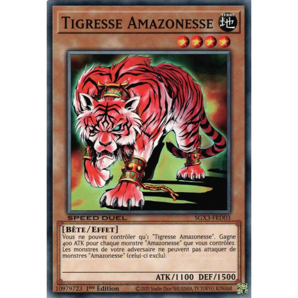 Yu-Gi-Oh TCG SGX3-FRD03 C Tigresse Amazonesse Speed Duel GX : Les Duellistes des Ombres