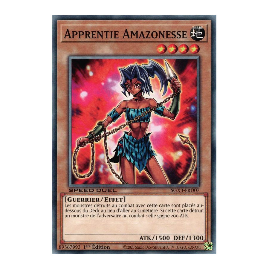 Yu-Gi-Oh TCG SGX3-FRD07 C Apprentie Amazonesse Speed Duel GX : Les Duellistes des Ombres