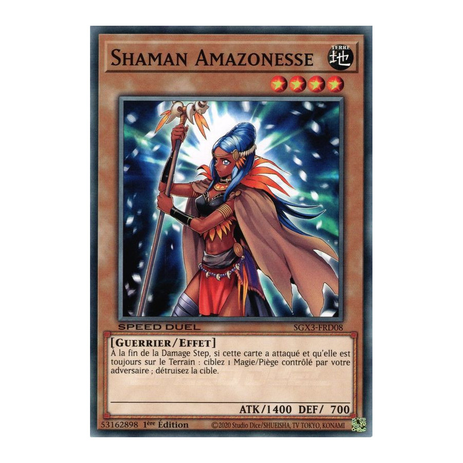 Yu-Gi-Oh TCG SGX3-FRD08 C Shaman Amazonesse Speed Duel GX : Les Duellistes des Ombres