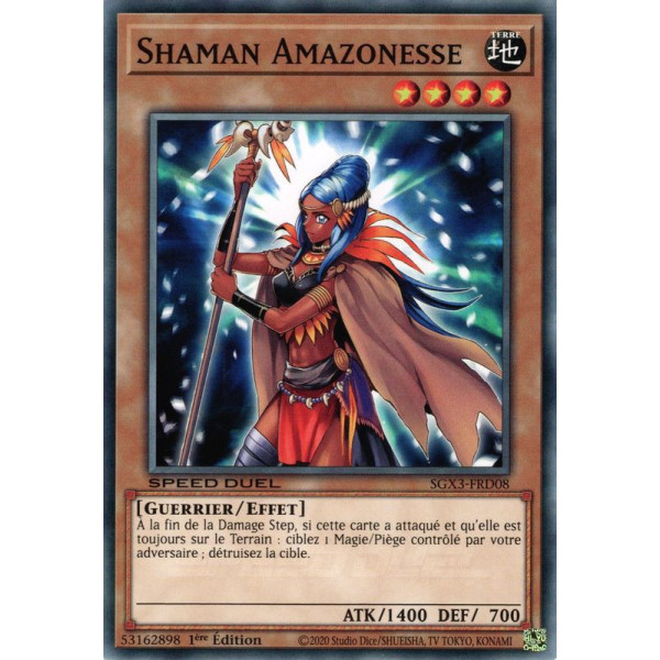Yu-Gi-Oh TCG SGX3-FRD08 C Shaman Amazonesse Speed Duel GX : Les Duellistes des Ombres