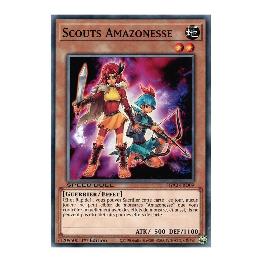 Yu-Gi-Oh TCG SGX3-FRD09 C Scouts Amazonesse Speed Duel GX : Les Duellistes des Ombres