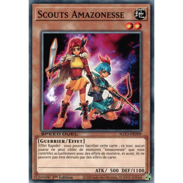 Yu-Gi-Oh TCG SGX3-FRD09 C Scouts Amazonesse Speed Duel GX : Les Duellistes des Ombres