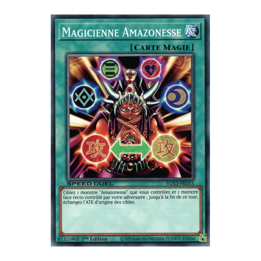 Yu-Gi-Oh TCG SGX3-FRD15 C Magicienne Amazonesse Speed Duel GX : Les Duellistes des Ombres