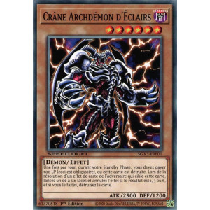 Yu-Gi-Oh TCG SGX3-FRE01 C Crâne Archdémon d'Éclairs Speed Duel GX : Les Duellistes des Ombres