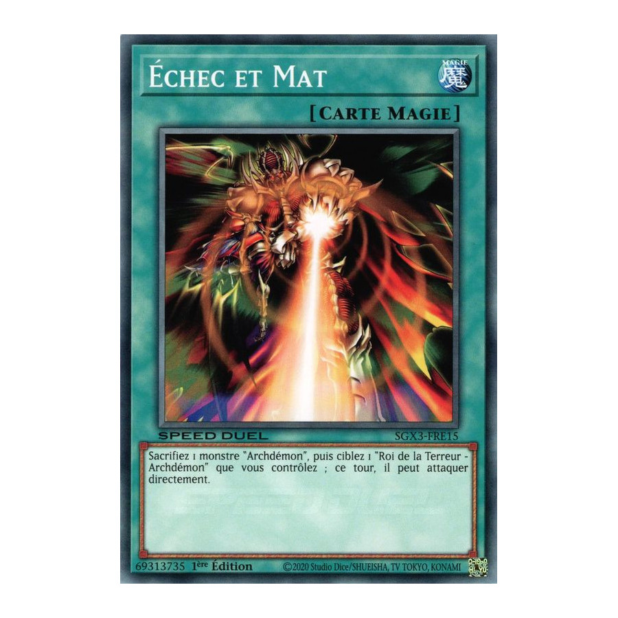 Yu-Gi-Oh TCG SGX3-FRE15 C Échec et Mat Speed Duel GX : Les Duellistes des Ombres