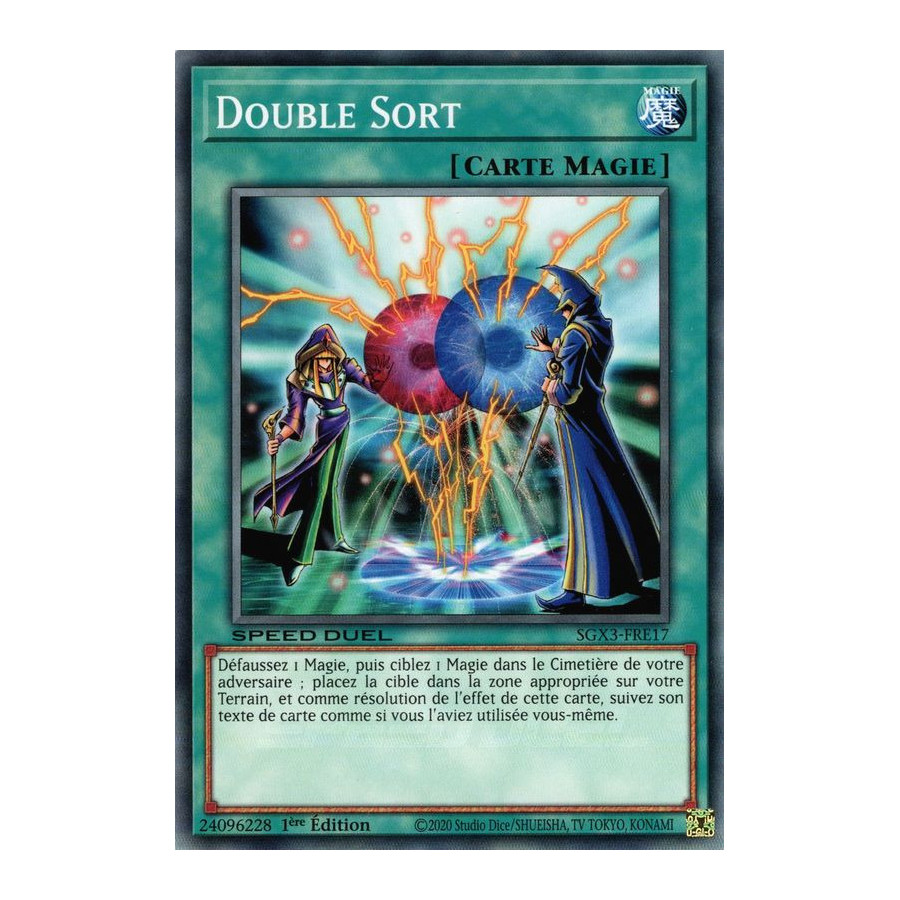 Yu-Gi-Oh TCG SGX3-FRE17 C Double Sort Speed Duel GX : Les Duellistes des Ombres