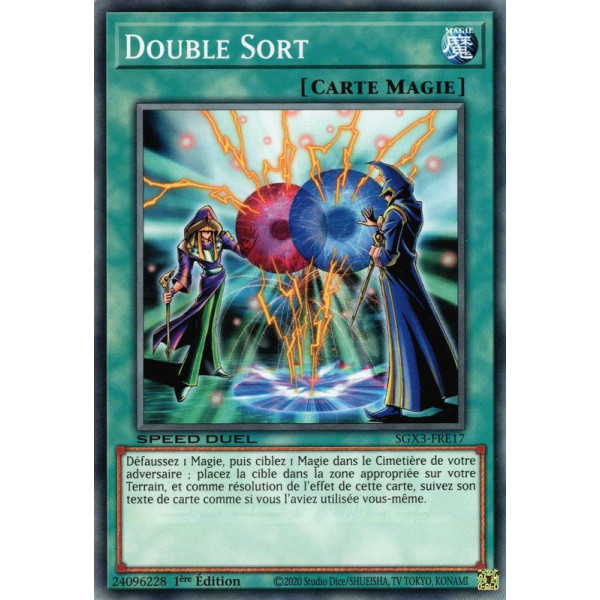 Yu-Gi-Oh TCG SGX3-FRE17 C Double Sort Speed Duel GX : Les Duellistes des Ombres