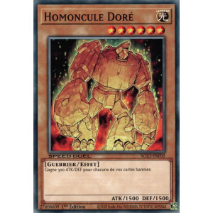 Yu-Gi-Oh TCG SGX3-FRF02 C Homoncule Doré Speed Duel GX : Les Duellistes des Ombres