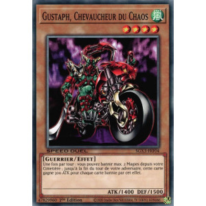 Yu-Gi-Oh TCG SGX3-FRF04 C Gustaph, Chevaucheur du Chaos Speed Duel GX : Les Duellistes des Ombres