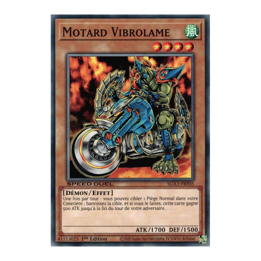 Yu-Gi-Oh TCG SGX3-FRF05 C Motard Vibrolame Speed Duel GX : Les Duellistes des Ombres