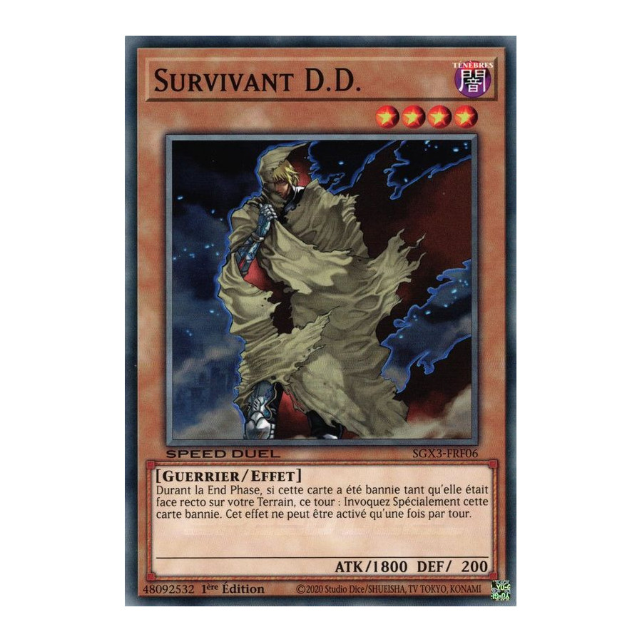 Yu-Gi-Oh TCG SGX3-FRF06 C Survivant D.D. Speed Duel GX : Les Duellistes des Ombres