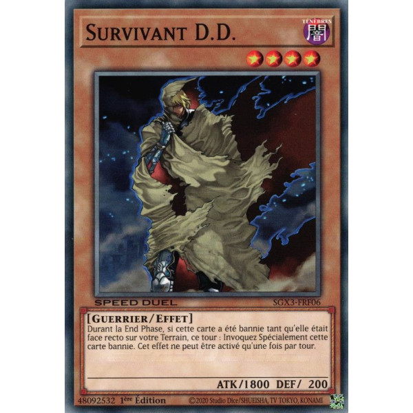 Yu-Gi-Oh TCG SGX3-FRF06 C Survivant D.D. Speed Duel GX : Les Duellistes des Ombres