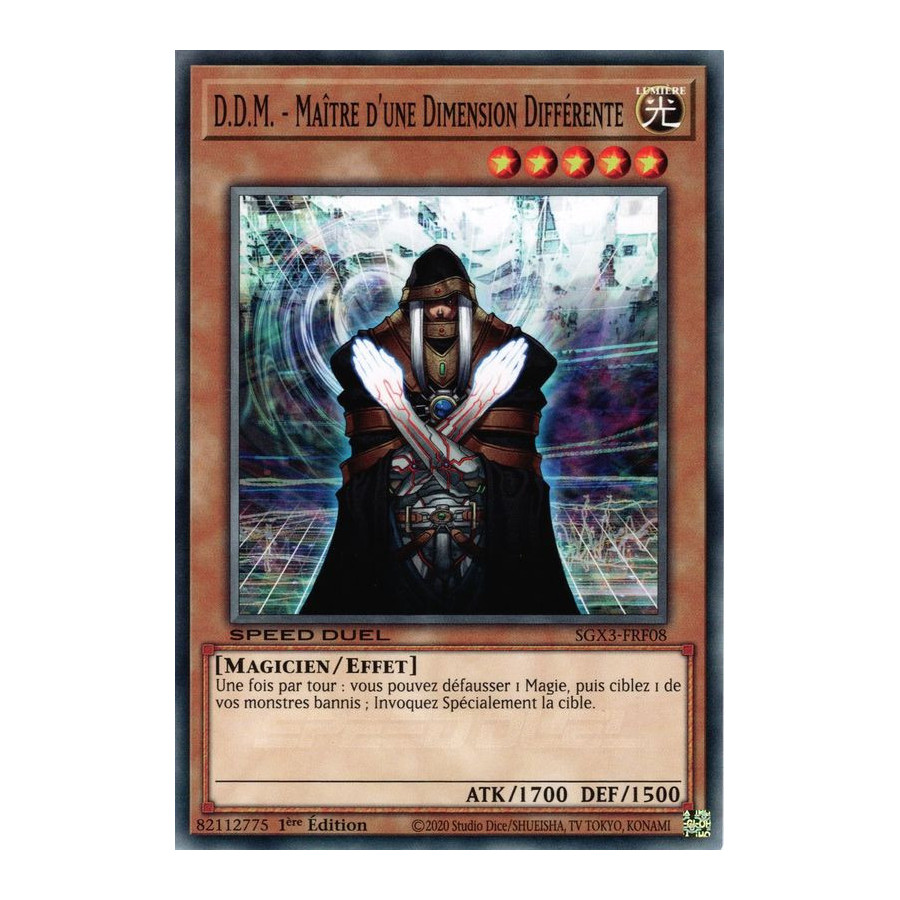 Yu-Gi-Oh TCG SGX3-FRF08 C D.D.M. - Maître d'une Dimension Différente Speed Duel GX : Les Duellistes des Ombres