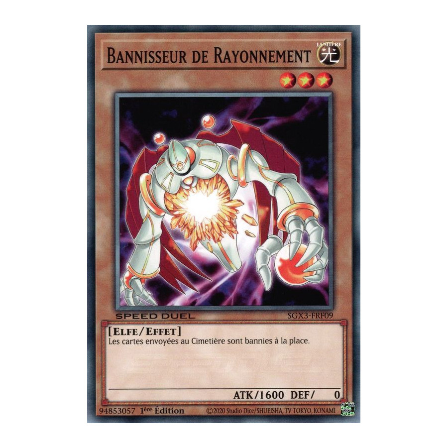 Yu-Gi-Oh TCG SGX3-FRF09 C Bannisseur de Rayonnement Speed Duel GX : Les Duellistes des Ombres
