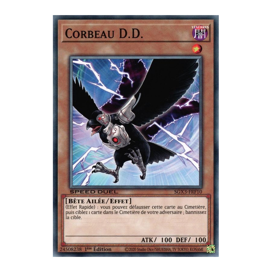 Yu-Gi-Oh TCG SGX3-FRF10 C Corbeau D.D. Speed Duel GX : Les Duellistes des Ombres