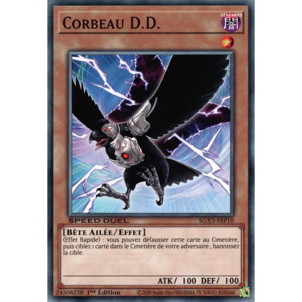 Yu-Gi-Oh TCG SGX3-FRF10 C Corbeau D.D. Speed Duel GX : Les Duellistes des Ombres