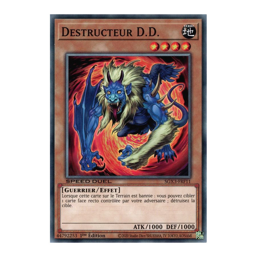 Yu-Gi-Oh TCG SGX3-FRF11 C Destructeur D.D. Speed Duel GX : Les Duellistes des Ombres