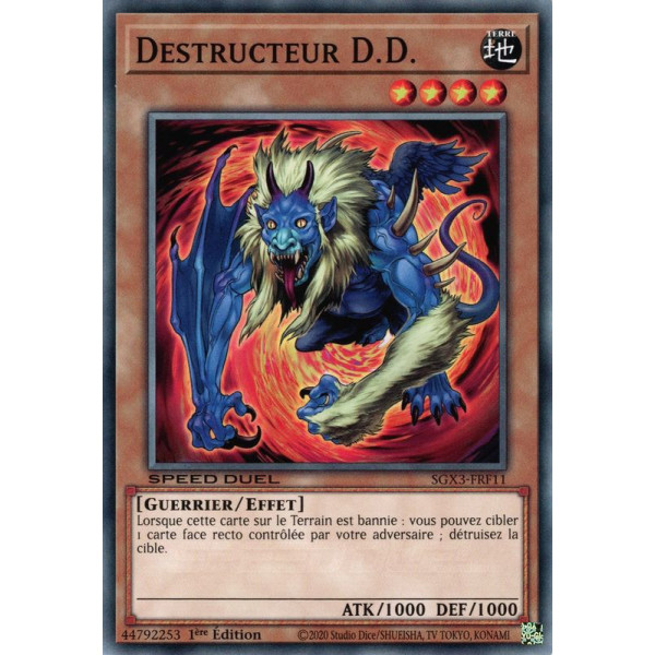 Yu-Gi-Oh TCG SGX3-FRF11 C Destructeur D.D. Speed Duel GX : Les Duellistes des Ombres
