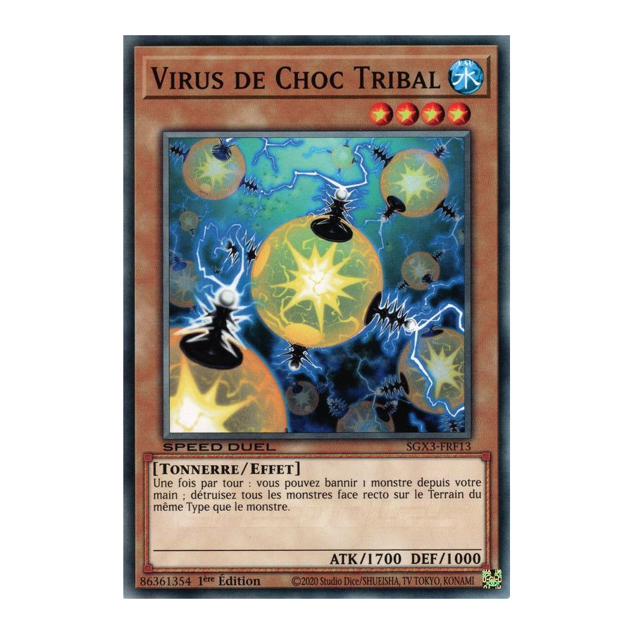 Yu-Gi-Oh TCG SGX3-FRF13 C Virus de Choc Tribal Speed Duel GX : Les Duellistes des Ombres