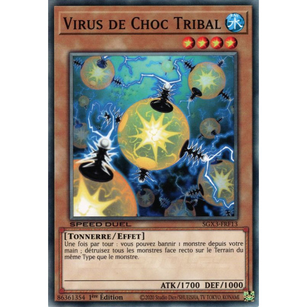 Yu-Gi-Oh TCG SGX3-FRF13 C Virus de Choc Tribal Speed Duel GX : Les Duellistes des Ombres