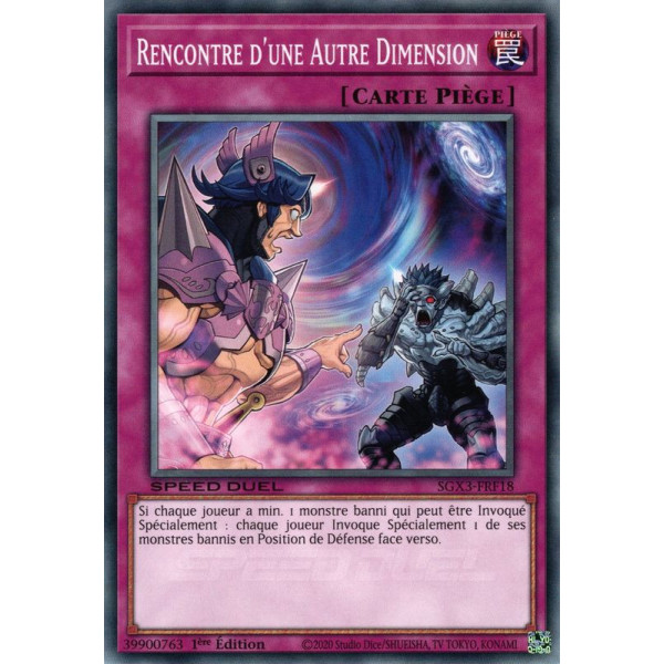 Yu-Gi-Oh TCG SGX3-FRF18 C Rencontre d'une Autre Dimension Speed Duel GX : Les Duellistes des Ombres