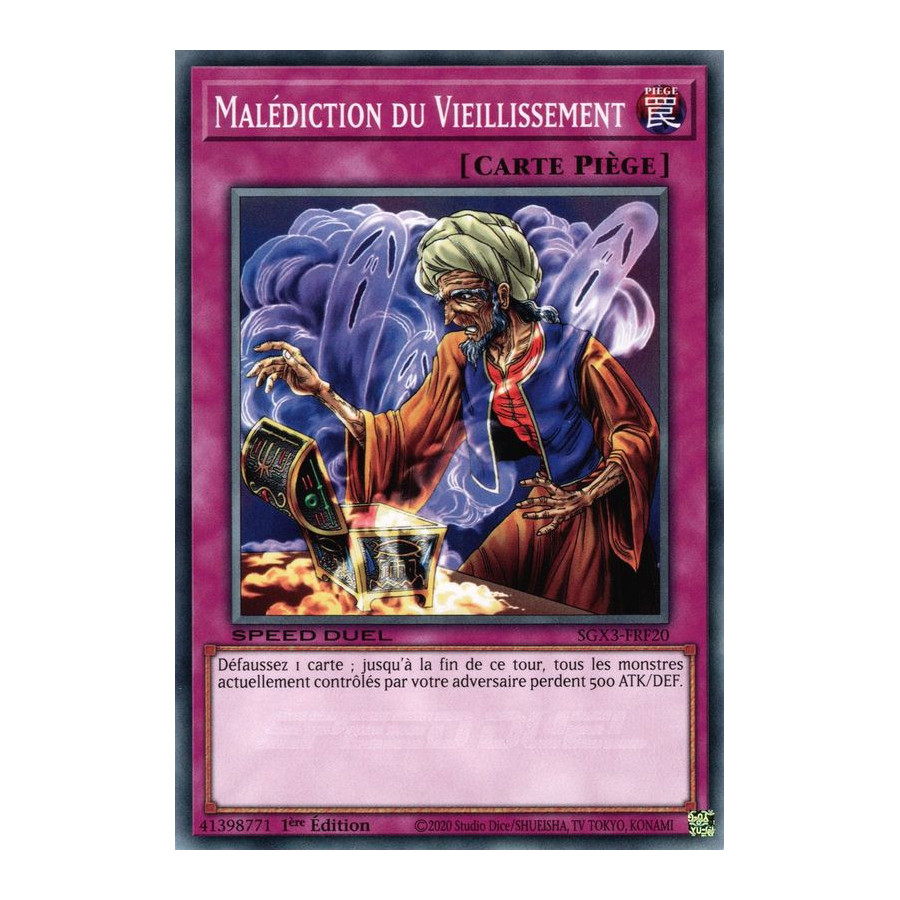 Yu-Gi-Oh TCG SGX3-FRF20 C Malédiction du Vieillissement Speed Duel GX : Les Duellistes des Ombres