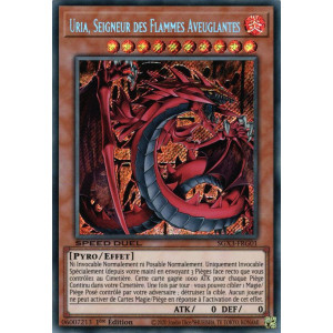 Yu-Gi-Oh TCG SGX3-FRG01 SE Uria, Seigneur des Flammes Aveuglantes Speed Duel GX : Les Duellistes des Ombres