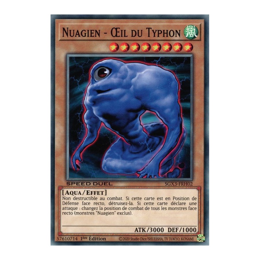 Yu-Gi-Oh TCG SGX3-FRH02 C Nuagien - Œil du Typhon Speed Duel GX : Les Duellistes des Ombres