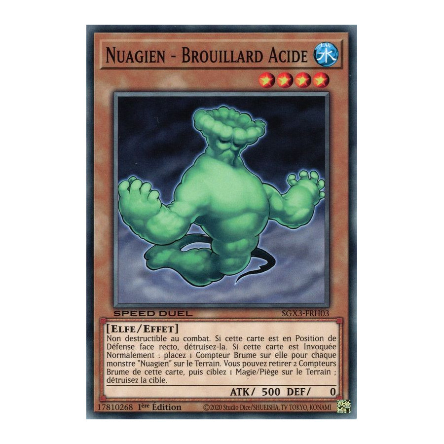 Yu-Gi-Oh TCG SGX3-FRH03 C Nuagien - Brouillard Acide Speed Duel GX : Les Duellistes des Ombres