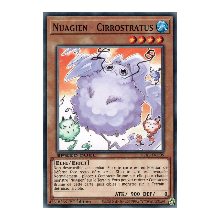Yu-Gi-Oh TCG SGX3-FRH05 C Nuagien - Cirrostratus Speed Duel GX : Les Duellistes des Ombres
