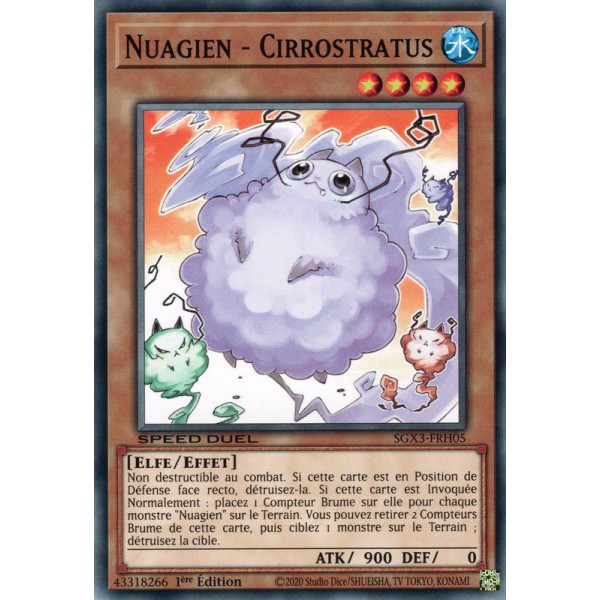 Yu-Gi-Oh TCG SGX3-FRH05 C Nuagien - Cirrostratus Speed Duel GX : Les Duellistes des Ombres