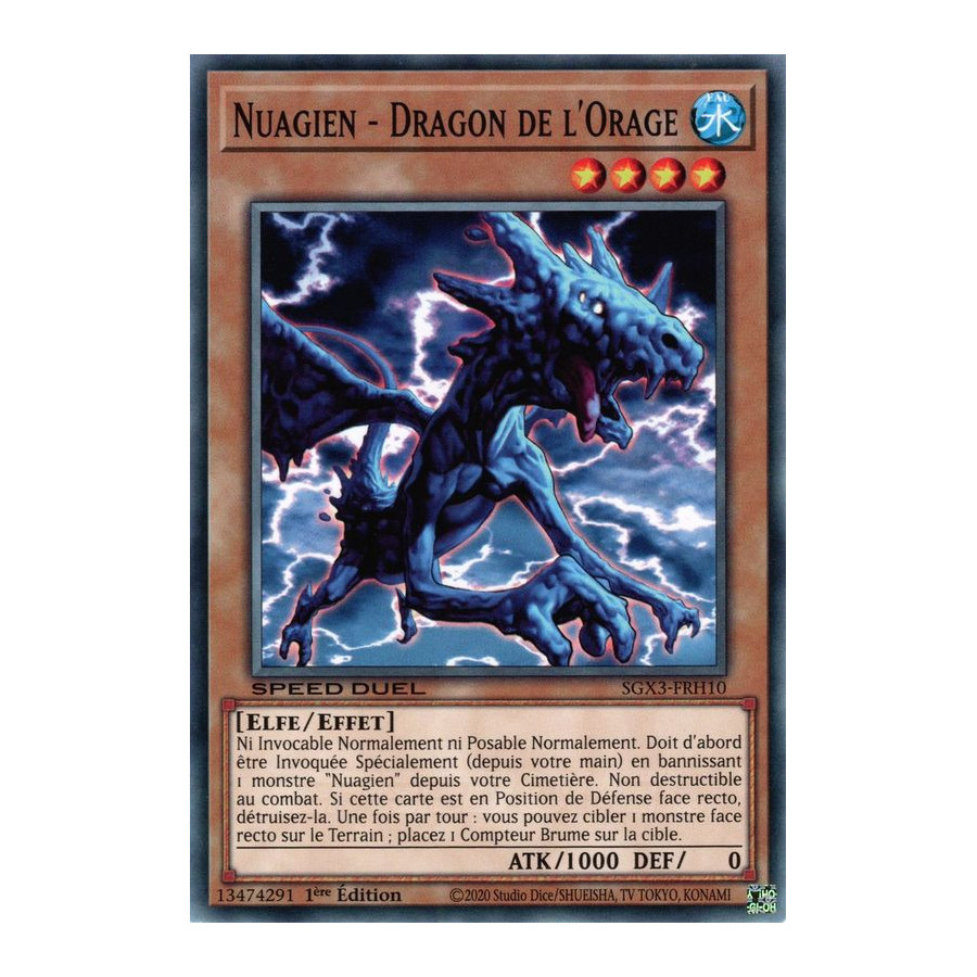 Yu-Gi-Oh TCG SGX3-FRH10 C Nuagien - Dragon de l'Orage Speed Duel GX : Les Duellistes des Ombres