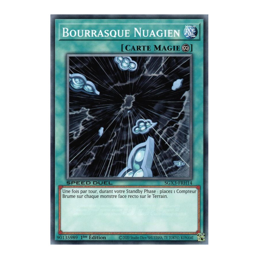 Yu-Gi-Oh TCG SGX3-FRH14 C Bourrasque Nuagien Speed Duel GX : Les Duellistes des Ombres