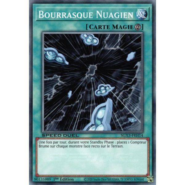 Yu-Gi-Oh TCG SGX3-FRH14 C Bourrasque Nuagien Speed Duel GX : Les Duellistes des Ombres
