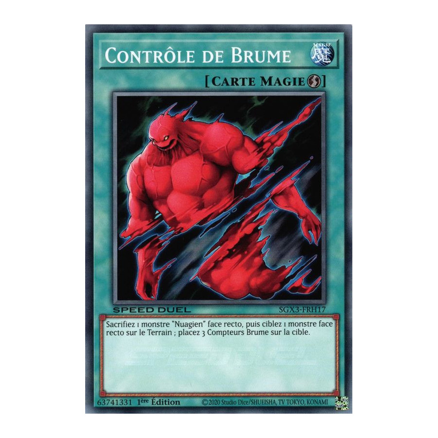 Yu-Gi-Oh TCG SGX3-FRH17 C Contrôle de Brume Speed Duel GX : Les Duellistes des Ombres