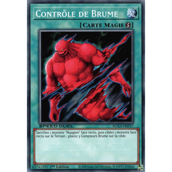 Yu-Gi-Oh TCG SGX3-FRH17 C Contrôle de Brume Speed Duel GX : Les Duellistes des Ombres