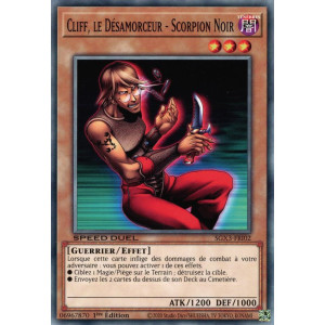 Yu-Gi-Oh TCG SGX3-FRI02 C Cliff, le Désamorceur - Scorpion Noir Speed Duel GX : Les Duellistes des Ombres