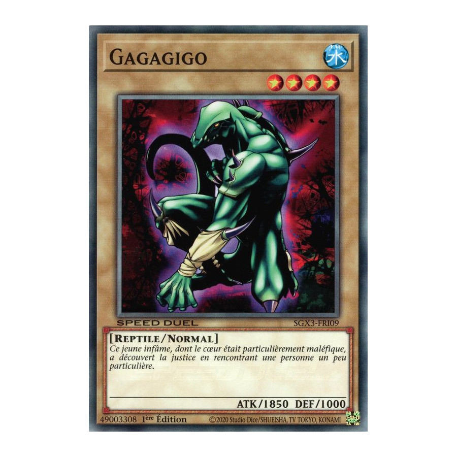Yu-Gi-Oh TCG SGX3-FRI09 C Gagagigo Speed Duel GX : Les Duellistes des Ombres