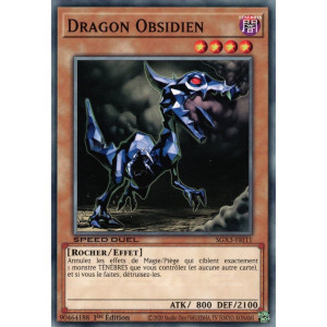 Yu-Gi-Oh TCG SGX3-FRI11 C Dragon Obsidien Speed Duel GX : Les Duellistes des Ombres