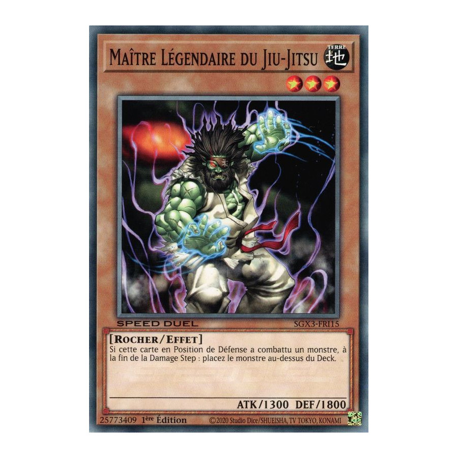 Yu-Gi-Oh TCG SGX3-FRI15 C Maître Légendaire du Jiu-Jitsu Speed Duel GX : Les Duellistes des Ombres